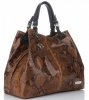 Kožené kabelka shopper bag Vittoria Gotti zrzavá V898GPIT